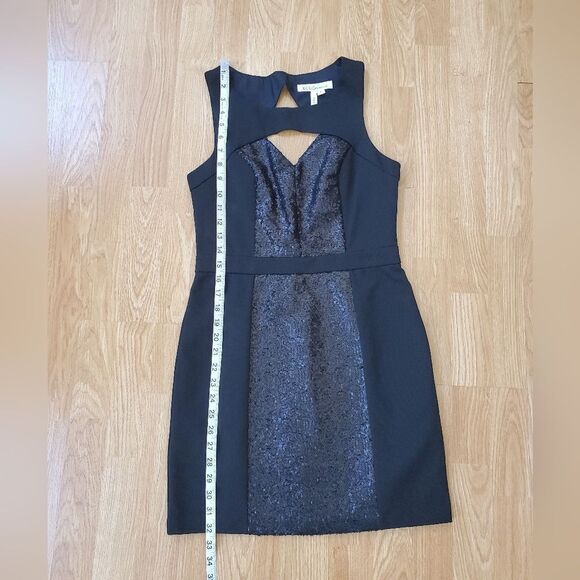 ✨ BCBGeneration ✨ Sequin Cutout Bodycon Mini Dress - [Size 8, Black] - Picture 7 of 11